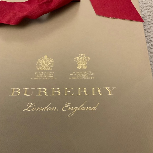 Burberry paper shopping bag with ribbon - Picture 2 of 5